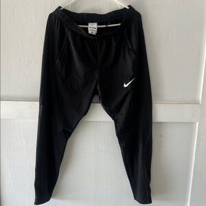 Nike Black Jogger Pants with White Logo